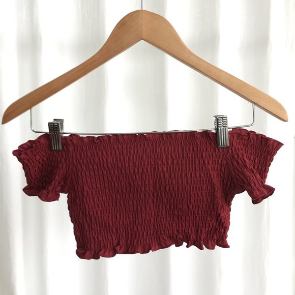 Off the Shoulder Smocked Top - Picture 1 of 4
